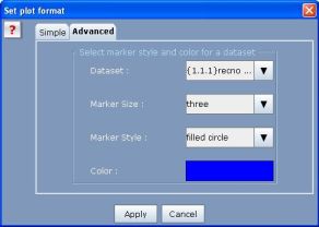  3D Scatter Plot: Properties Dialog (Advance tab)